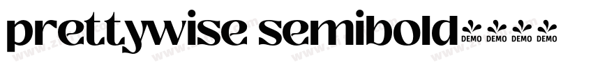 prettywise semibold字体转换